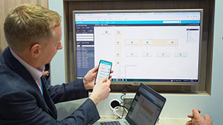 Image of software being demonstrated