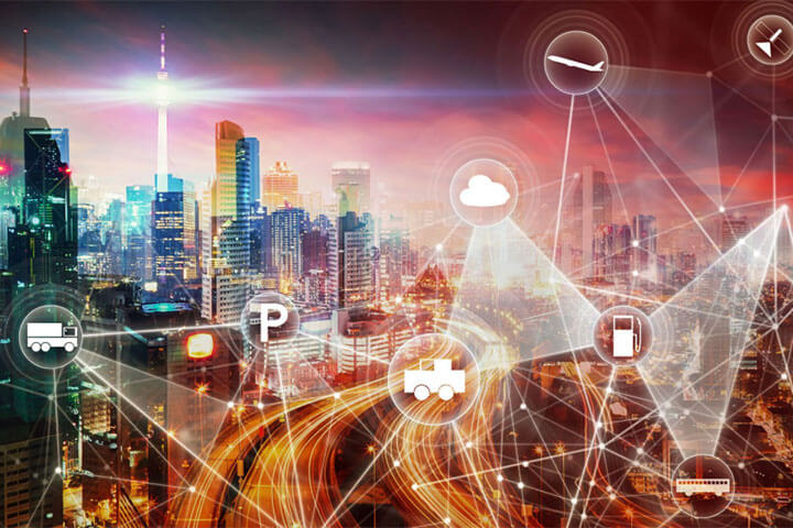 Smart city infographic