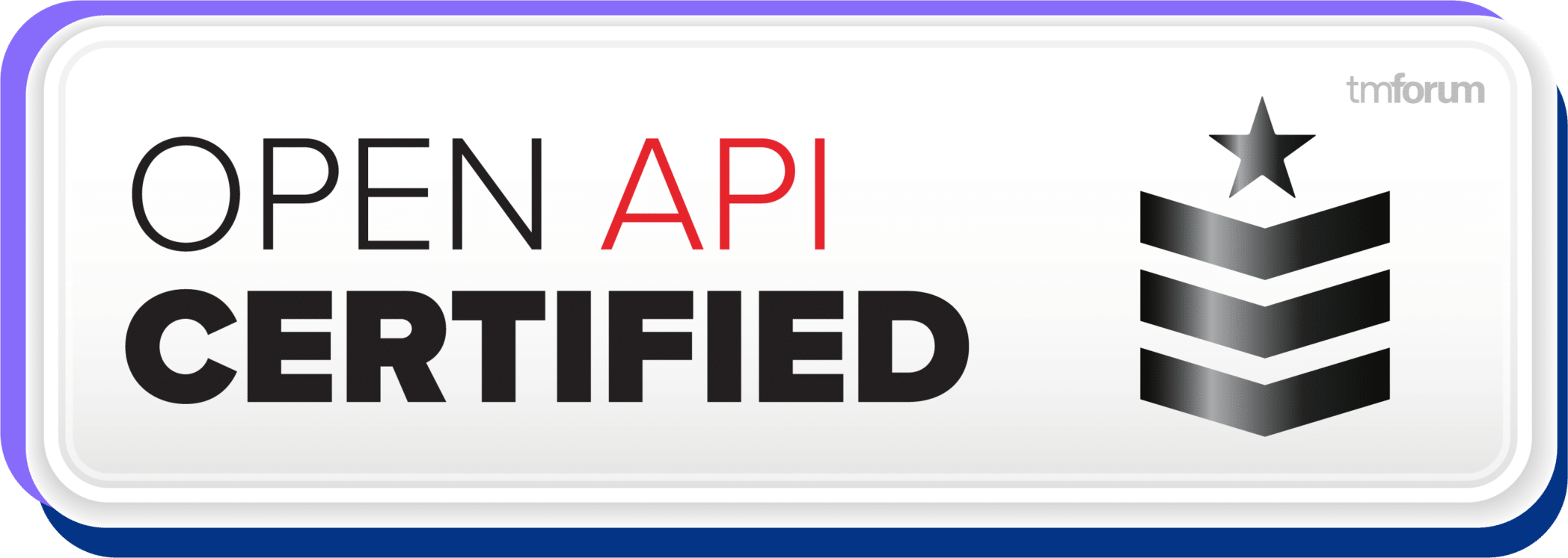 Platinum level Open API certification badge