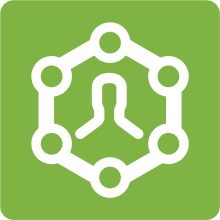 Person in settings cog icon