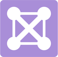 Connected nodes icon
