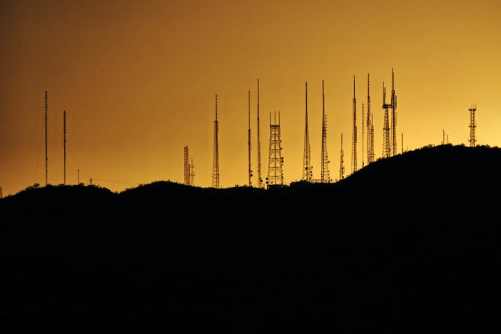 Image of telecom masts