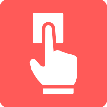 Finger press icon
